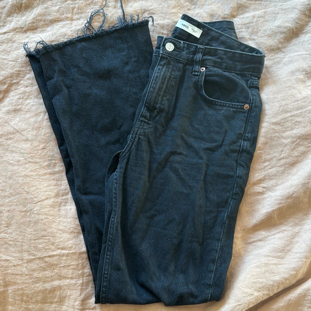 Mango wide leg, full length denim